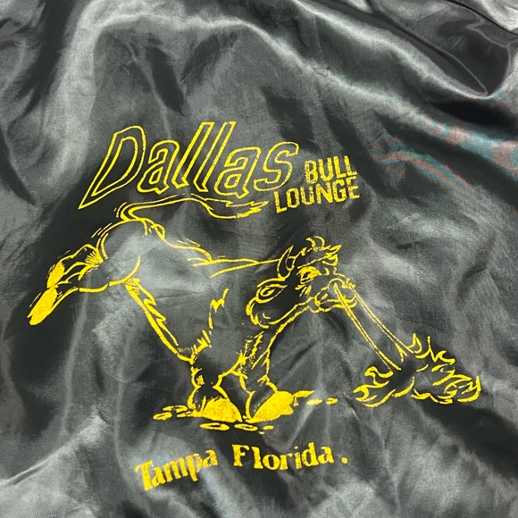 Vintage 80’s Dallas Bull Tampa, FL Aristo Jac Bomber Jacket Large - Picture 4 of 7